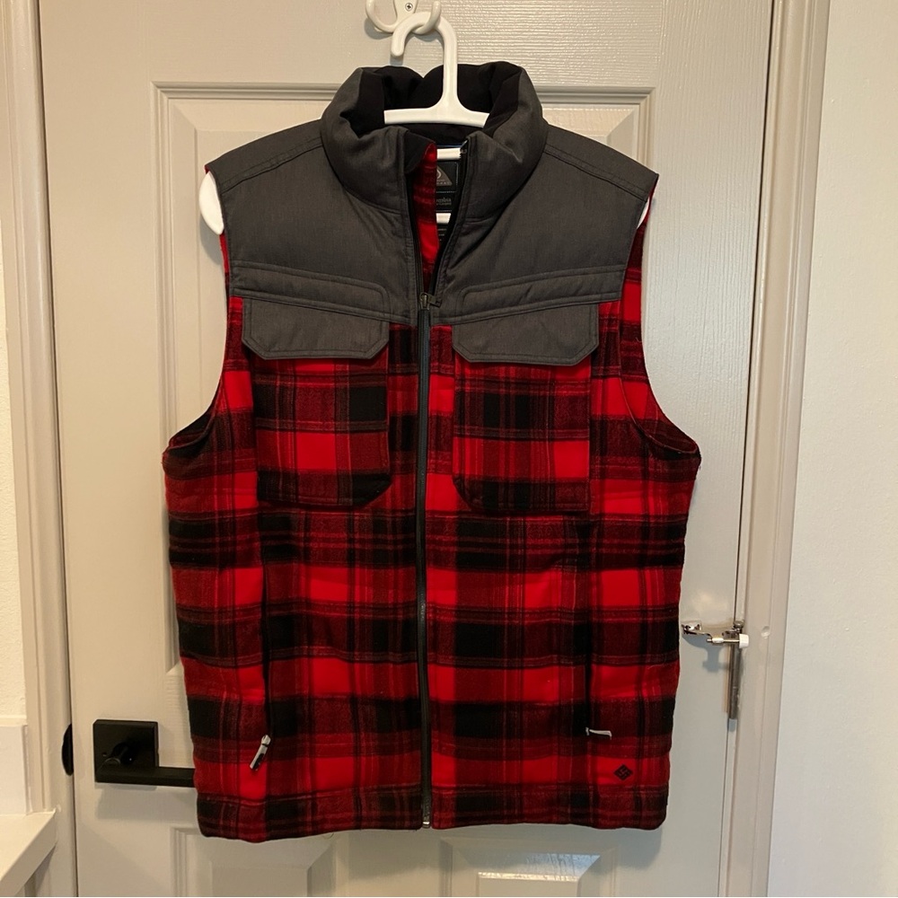 Columbia Omni-Heat Thick Flannel Vest Men’s Medium